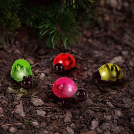 Lampa solara LED figurine cu clema, iluminat decorativ gradina, testoasa /albina /melc/ buburuza [0]