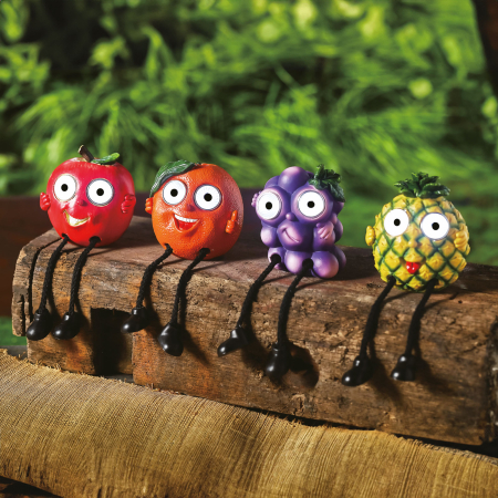 Pentru casa - Lampa solara LED fructe gradina, 17 cm, 2 LED alb rece, 4 modele,  IP44