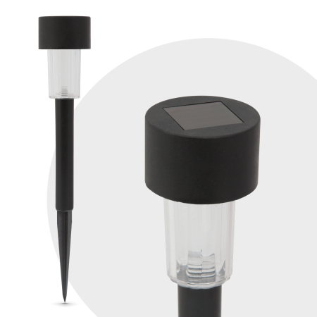 Lampa solara LED gradina, iluminat exterior, cu tarus, aprindere automata, lumina alba rece [1]