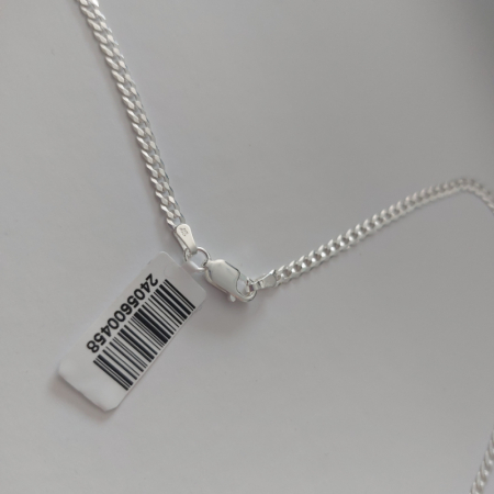 Lanț bărbătesc din argint cu zale aplatizate - Lungime 55 cm [4]