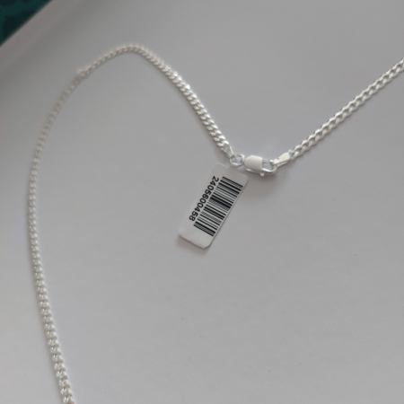 Lanț bărbătesc din argint cu zale aplatizate - Lungime 55 cm [3]