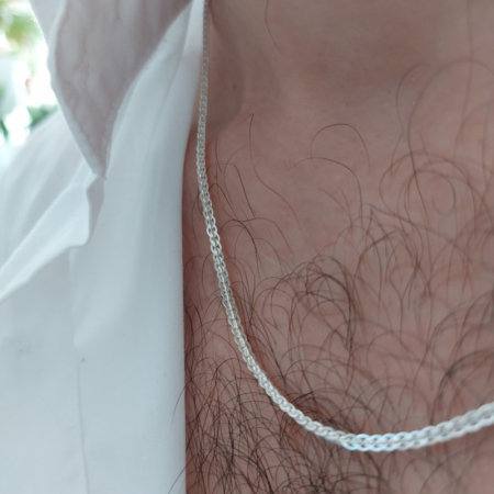 Lanț bărbătesc din argint Snake Skin - 50 cm [2]