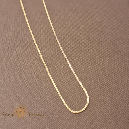 Lanturi - Lantisor unisex tip sarpe 50 cm placat 14k