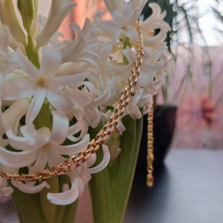 Lant placat cu aur Fancy Chain pentru barbati [4]