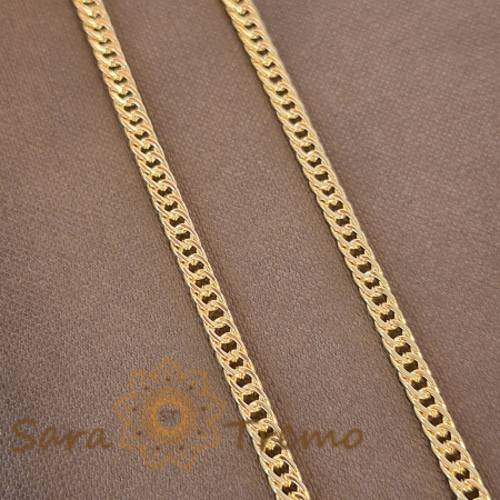 Lanturi - Lanț unisex masiv tip colan placat cu aur 18K - 55/60 cm