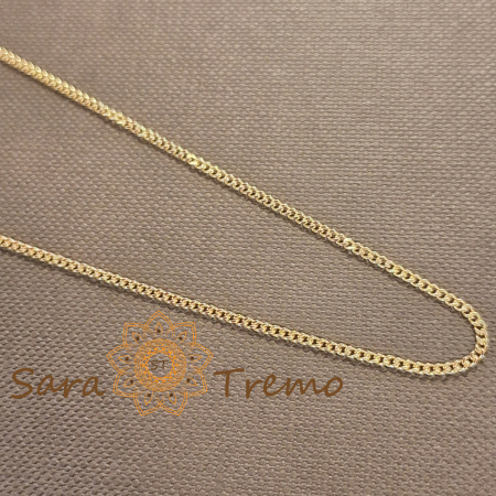 Lănțișor unisex placat cu aur – model clasic cu zale fine, 50 cm [1]