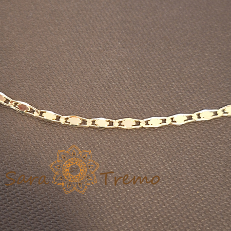 Lănțișor unisex placat cu aur – model nou cu plăcuțe deosebite, 45 cm [1]