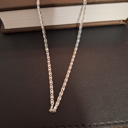 Lantisor din argint 925 tip placute El Mio - unisex - 55 cm [3]