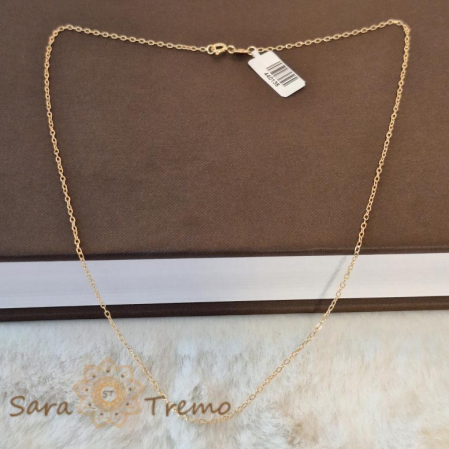 Lănțișor finuț unisex placat cu aur 18K, model 1 cu 1, 50 cm [1]