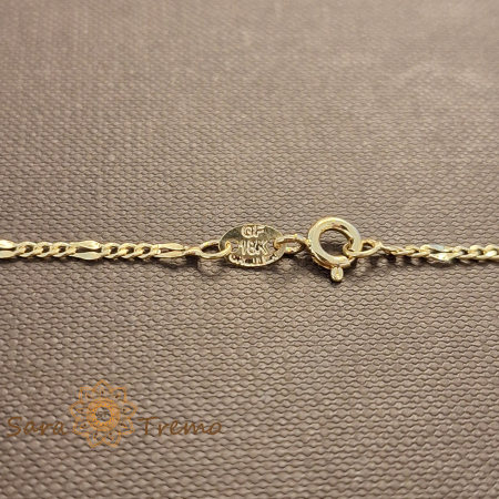 Lantisor Imperial – Unisex placat aur 18K Brazilia cu stanta [2]