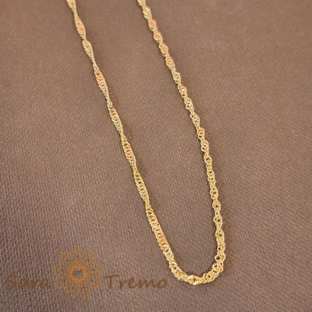 Lanturi - Lantisor placat cu aur Heartful XS
