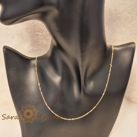 Lantisor Solaris – Unisex 50 cm placat aur 18K Brazilia cu stanta [5]