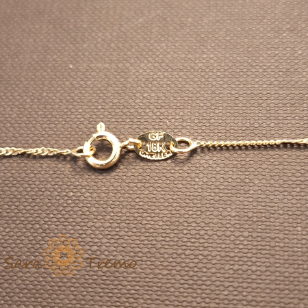 Lantisor Solaris – Unisex 50 cm placat aur 18K Brazilia cu stanta [2]