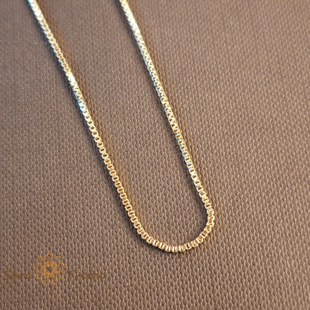 Lantisor tip sarpe placat cu aur de 14 Karate - 50 cm [0]