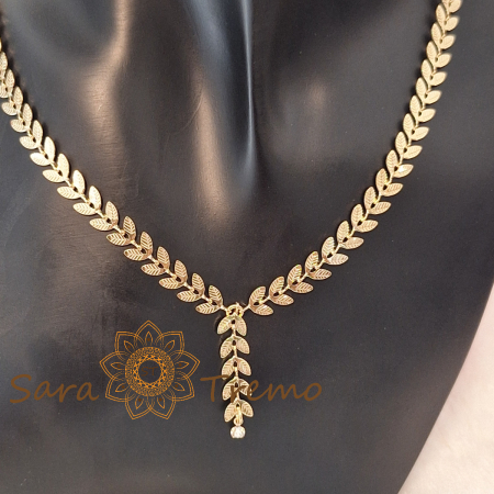 Colier placat cu aur 18K Brazilia cu stanta – Ramura de Aur 40+5cm [0]