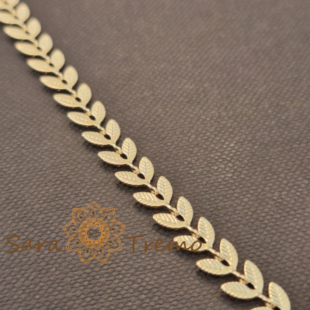 Colier placat cu aur 18K Brazilia cu stanta – Ramura de Aur 40+5cm [4]