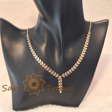 Colier placat cu aur 18K Brazilia cu stanta – Ramura de Aur 40+5cm [6]