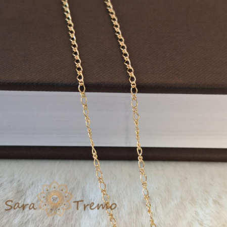 Lănțișor unisex placat cu aur 18K, model 1 cu 1, 50 cm [5]