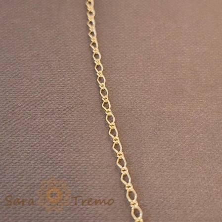 Lănțișor unisex placat cu aur 18K, model 1 cu 1, 50 cm [2]