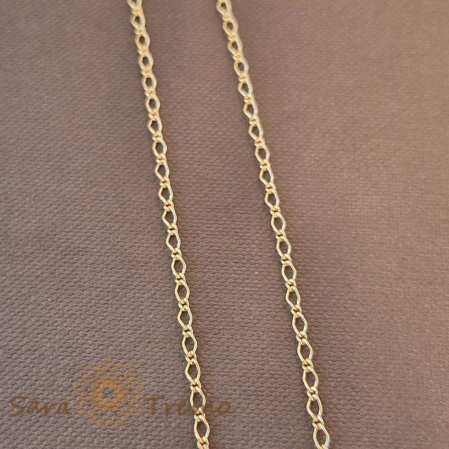 Coliere si lantisoare - Lănțișor unisex placat cu aur 18K, model 1 cu 1, 50 cm