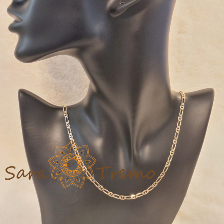 Lanț unisex placat cu aur – model 1 cu 1, lung, 60 cm [4]