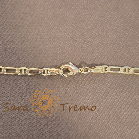 Lanț unisex placat cu aur – model 1 cu 1, lung, 60 cm [3]