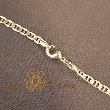 Lănțișor unisex placat cu aur – model nou, 55 cm [3]