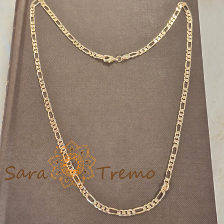 Lănțișor unisex placat cu aur – model 3 cu 1, 55 cm [1]