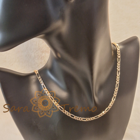 Lănțișor unisex placat cu aur – model 3 cu 1, 55 cm [4]