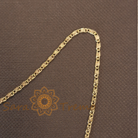 Lănțișor unisex placat cu aur – model nou fin și elegant [2]