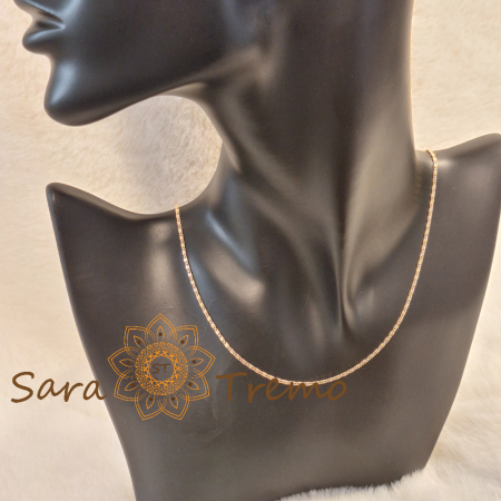 Lănțișor unisex placat cu aur – model nou fin și elegant [4]