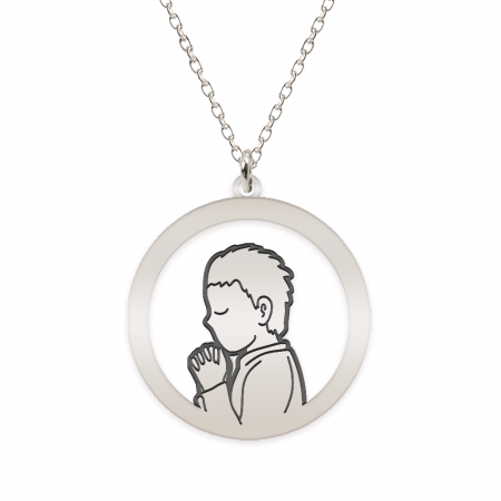 Little Prayer - Colier personalizat copil rugaciune din argint 925 [1]