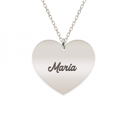 Lolita - Colier inima argint 925 si cristal - personalizat cu nume [3]