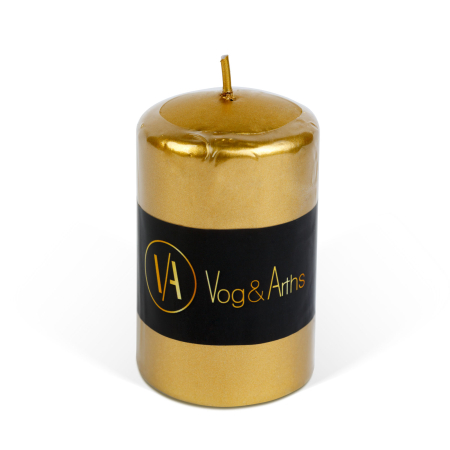 Lumanare - auriu, fara parfum - 130 g [1]