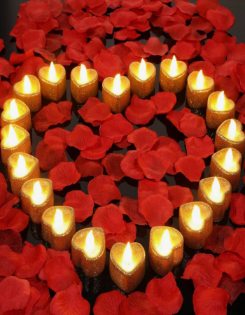 Lumanare LED romantica – Culoare aurie [3]