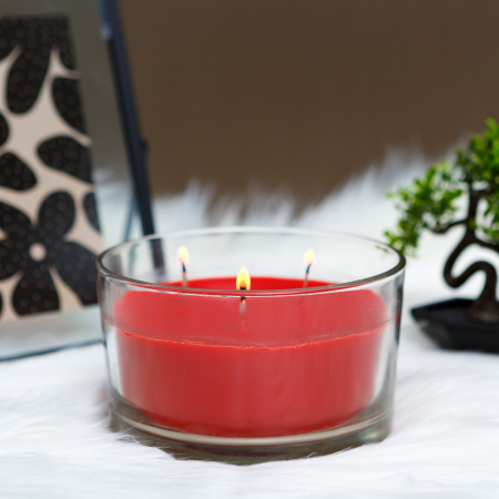 Lumanare parfumata - capsuni si crema - 350 g [0]