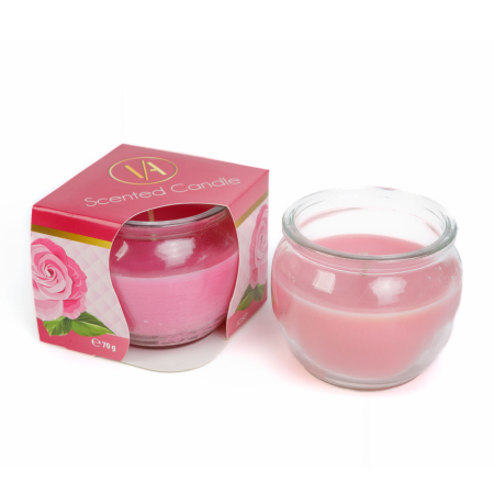 Lumanare parfumata - trandafir - 70 g [1]