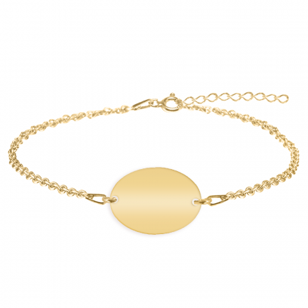 Master - Bratara personalizata absolvire "To teach is to love" din argint 925 placat cu aur galben 24K [1]