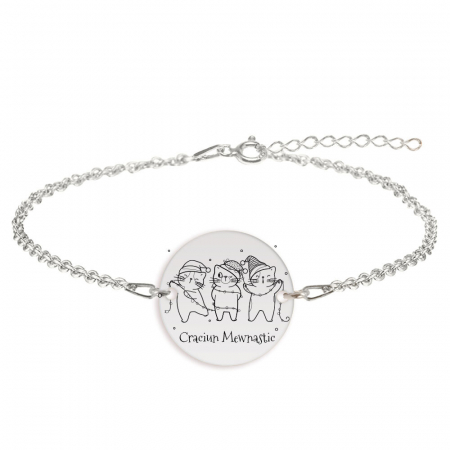 Bratari personalizate - Nathan - Bratara personalizata din argint 925 - Craciun Mewnastic