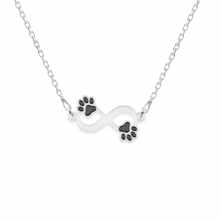 Niky - Colier personalizat infinit si labute cu nume din argint 925 [1]