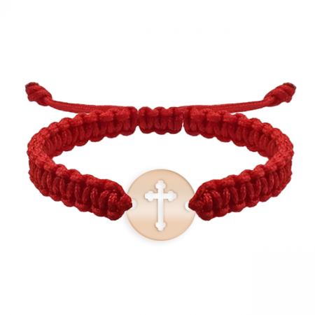Cruciulite - Bratara banut si cruciulita din argint 925 placat cu aur roz