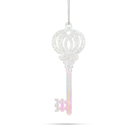 Ornament de Crăciun - irizat, cheie acrilică - 165 x 60 x 10 mm [1]
