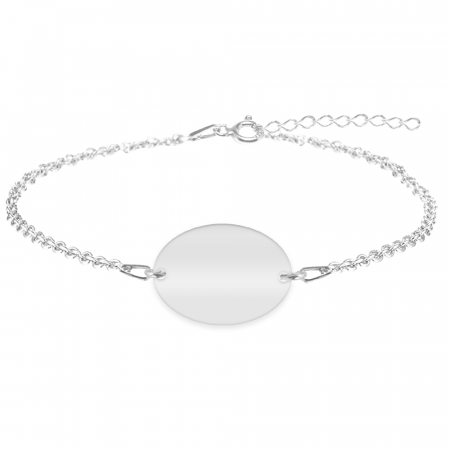 Ovalia - Bratara personalizata cu nume din argint 925 [1]