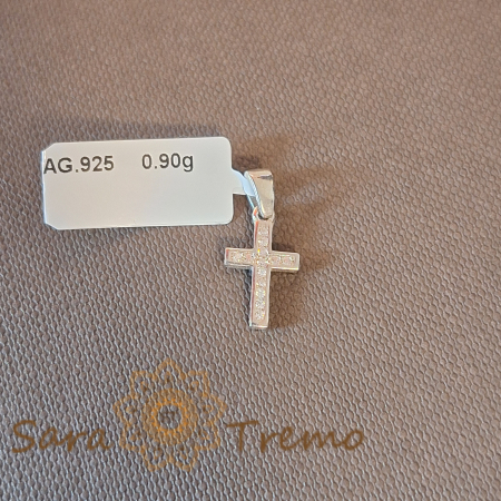 Pandantiv cruciuliță din argint Dios - Bijuterie elegantă cu cristale zirconia [0]