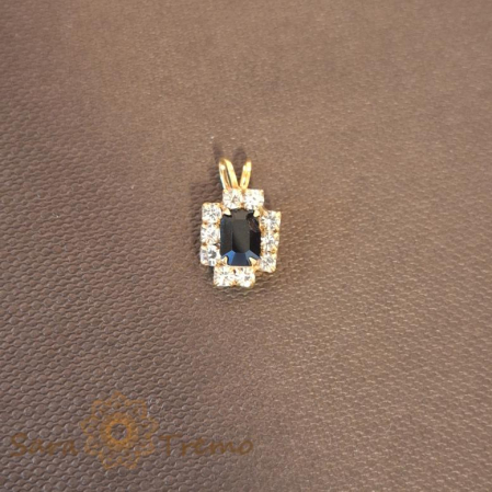 Bijuterii placate cu aur - Pandantiv cu cristal zirconia placat cu aur Re-Belle