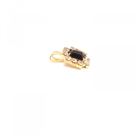 Pandantiv cu cristal zirconia placat cu aur Re-Belle [1]