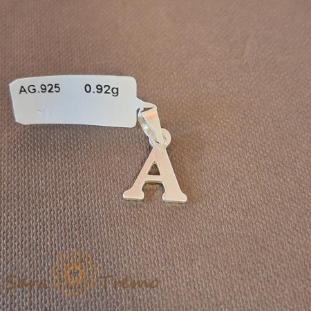 Pandantiv din argint litera A - Bijuterie personalizată [0]