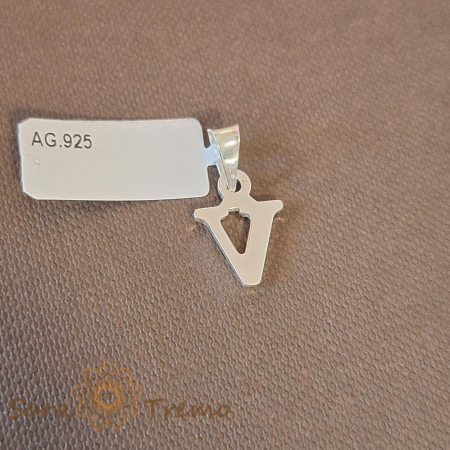 Pandantiv din argint litera V - Bijuterie personalizată [0]