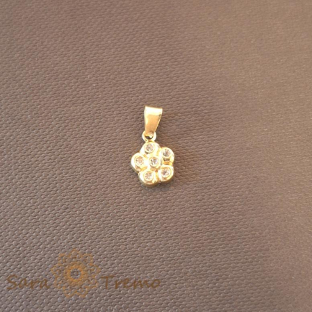 Pandantiv in forma de floare placat cu aur Margareta [0]