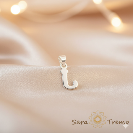 Bijuterii pentru copii - Pandantiv litera J din argint SaraTremo